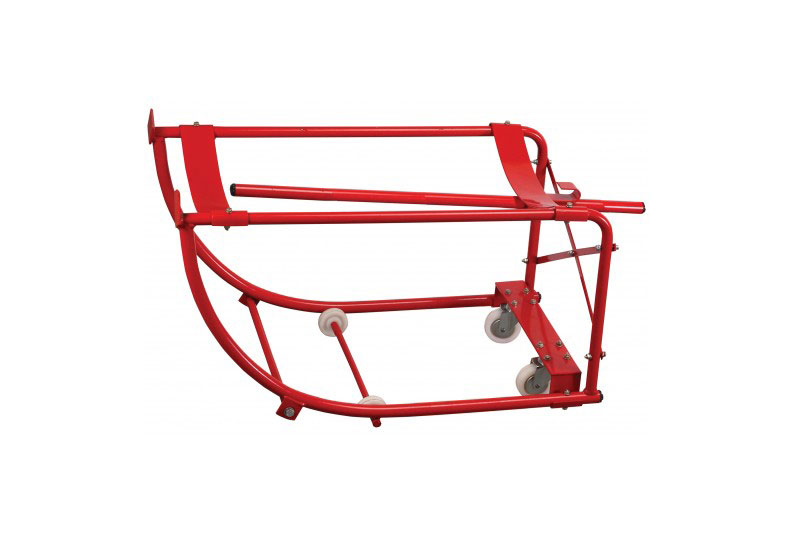 Tilting Drum Cradle with Axle, Wheels, & Casters