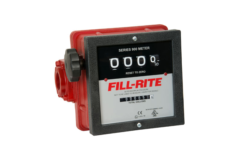 901C 4 Wheel Mechanical Fuel Meter 1"