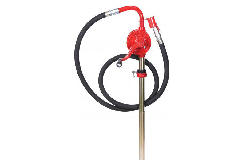 Rotary Hand Pump w/Hose and Nozzle