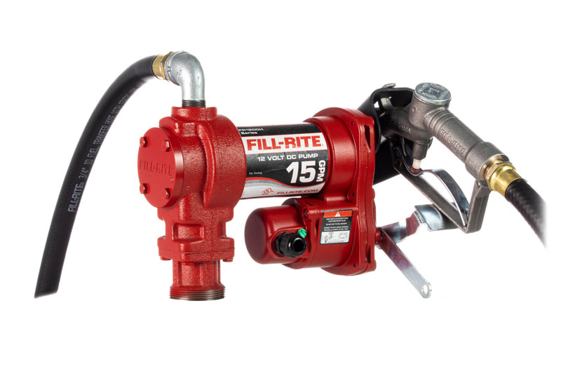 FR1210H 15 GPM 12V Pump, Hose, Manual Nozzle, Cord, Suction Tube