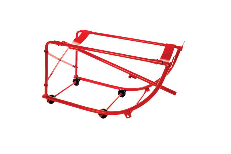 Tilting Drum Cradle with Axle and Wheels