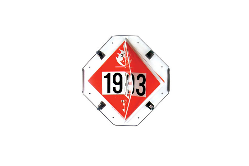 14" Aluminum -Class 3 Multi Flip Placard