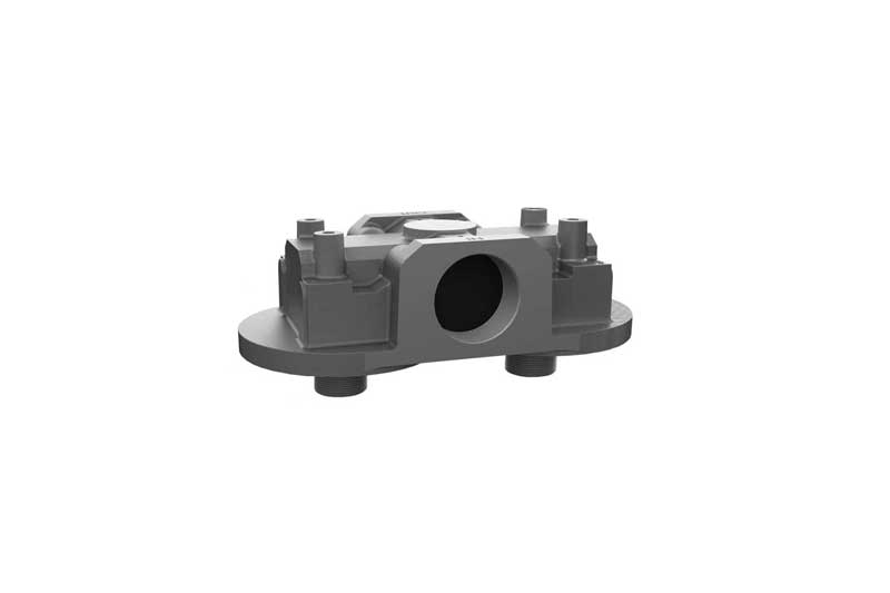 2" NPT Dual Filter Head Holds Two 800 Series Filters