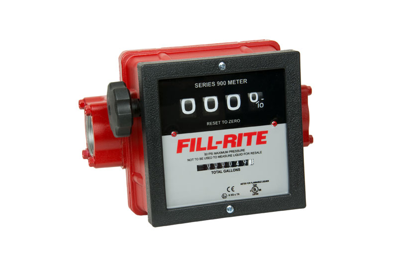 901C1.5 4 Wheel Mechanical Fuel Meter 1.5"