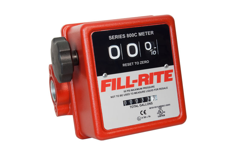 807C 3 Digit Mechanical Meter For Fuel 3/4"