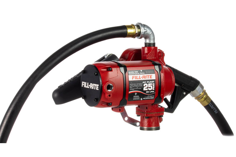 NX25-120NB-AA Continuous Duty 120V Pump W/Hose & Auto Nozzle 25 GPM