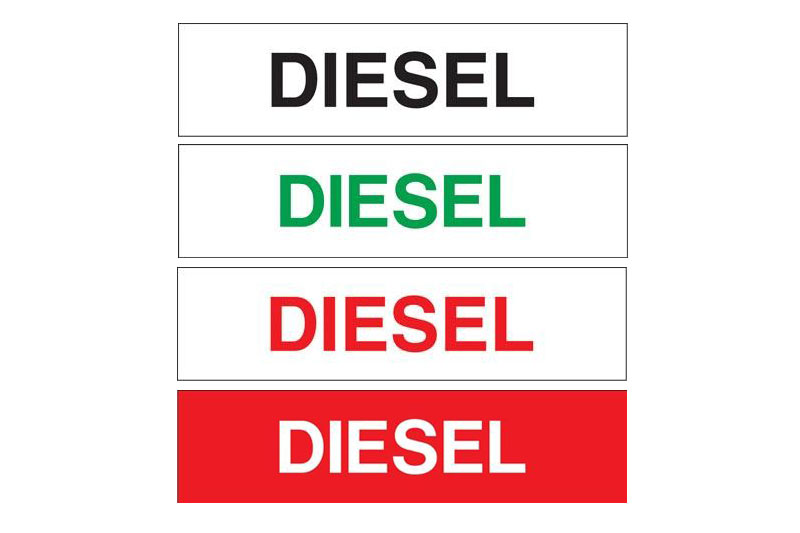 Diesel Decals<br>12" X 3"