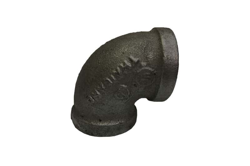 Elbow Coupler Black Iron, Various Sizes