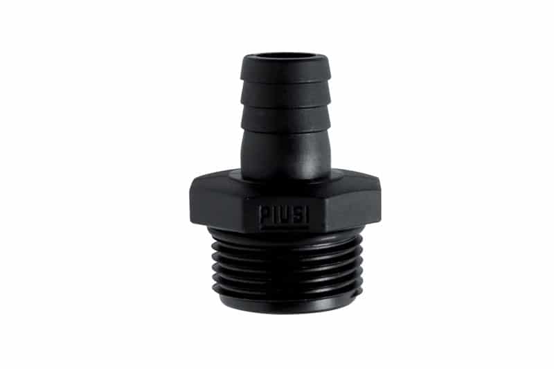 Poly Adaptor 1" MBSP X 3/4" Hose Barb