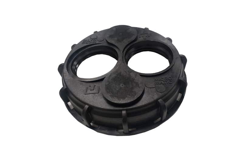 Poly Dual Bung IBC Tote Cap for Dispensing & Filling