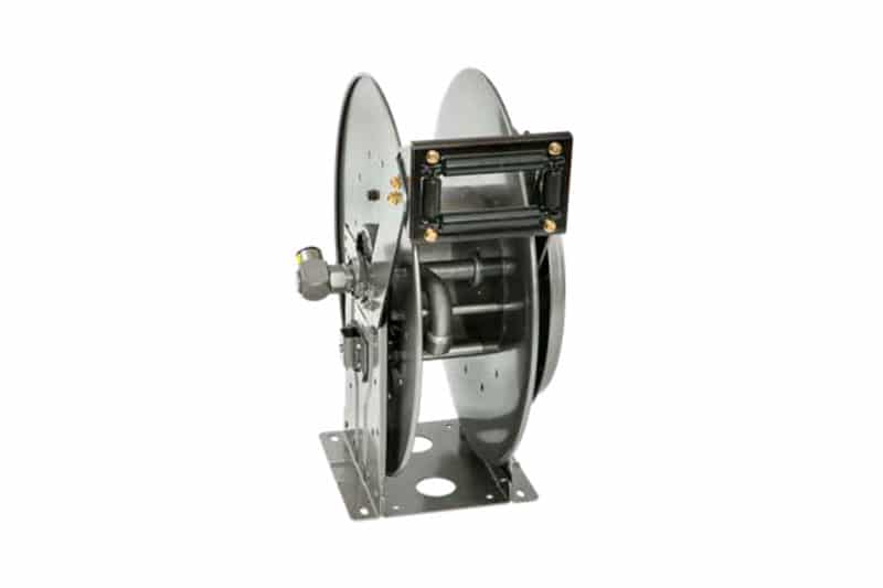 Hannay Spring Rewind Reel Holds Up To 50' of 3/4" or 25' of 1" Hose